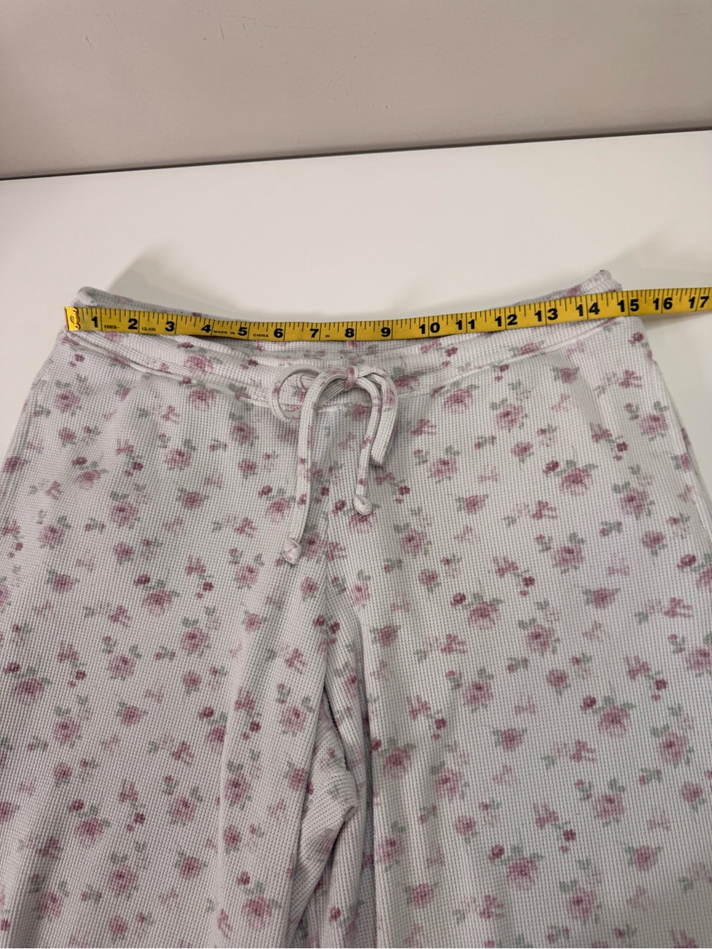 Gilly Hicks | Floral Pajama Set Waffle Knit Lounge Sleepwear 2 Pc | Medium - Picture 13 of 16